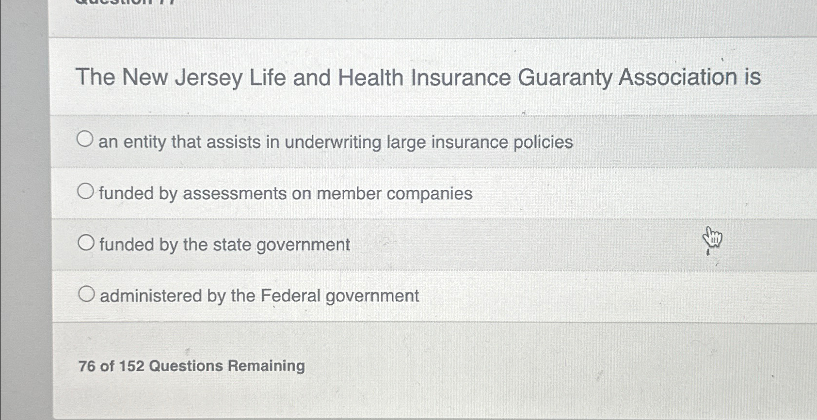 Solved The New Jersey Life and Health Insurance Guaranty