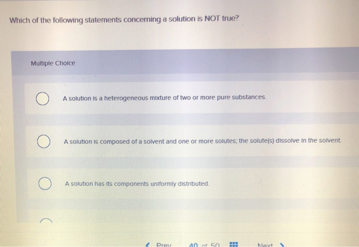 Solved Which of the following statements concerning a | Chegg.com