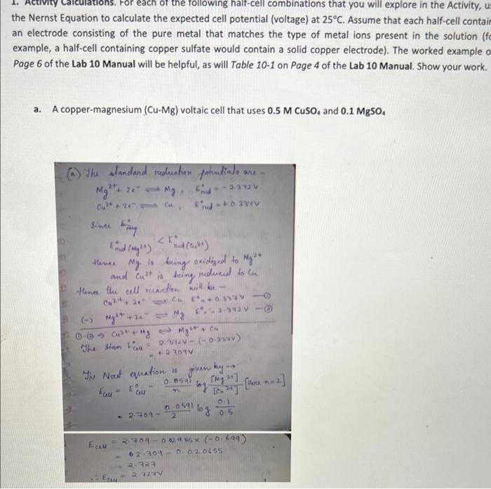 Solved i need help with part 2b. in the first photo! the | Chegg.com