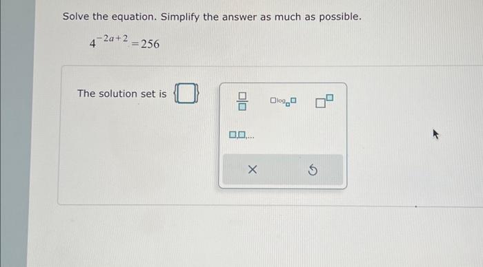 Solved Solve the equation. Simplify the answer as much as | Chegg.com