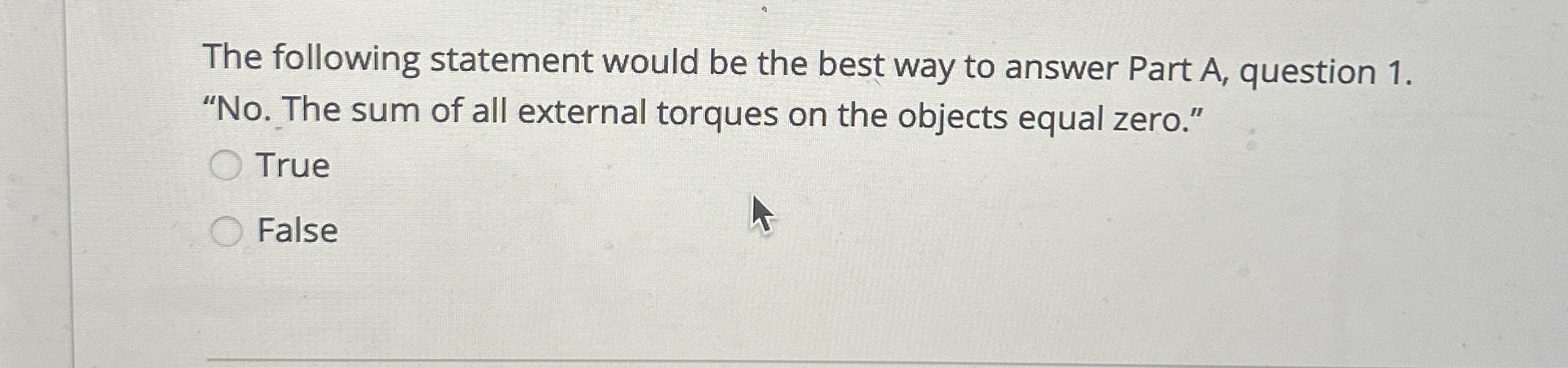 Solved The following statement would be the best way to | Chegg.com