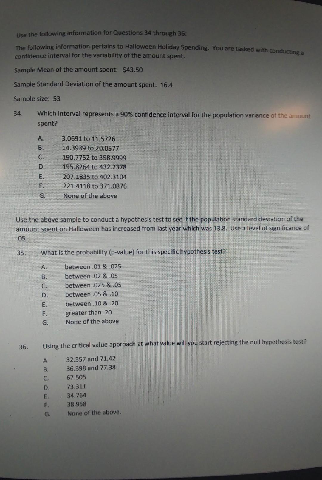 Solved Use the following information for Questions 34 | Chegg.com