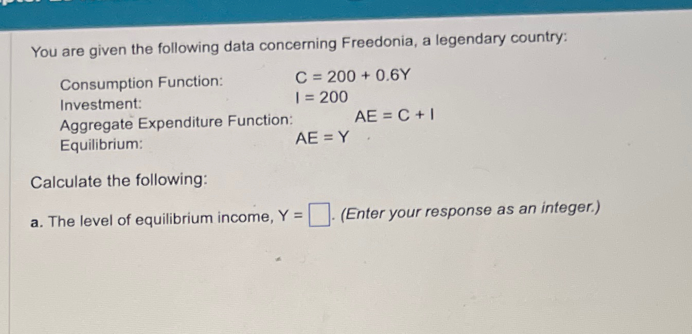 Solved You are given the following data concerning | Chegg.com
