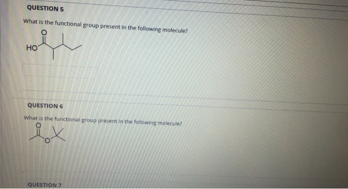 Solved QUESTION 1 What is the functional group for the | Chegg.com