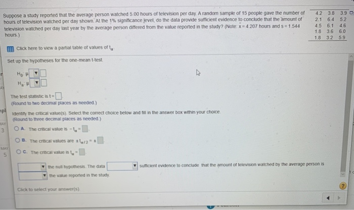 Solved Suppose a study reported that the average person | Chegg.com