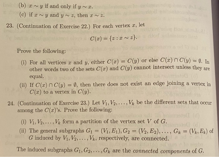 Solved 22 This And The Following Two Exercises Prove Th Chegg Com