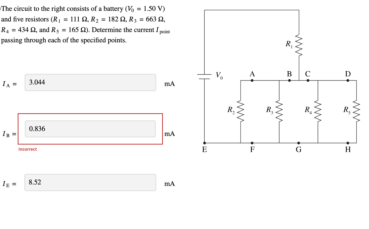 Solved The circuit to the right consists of a battery. Show | Chegg.com