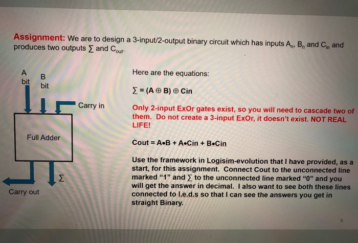 Solved Binary Addition - assignment 1. Easy, with maximum | Chegg.com