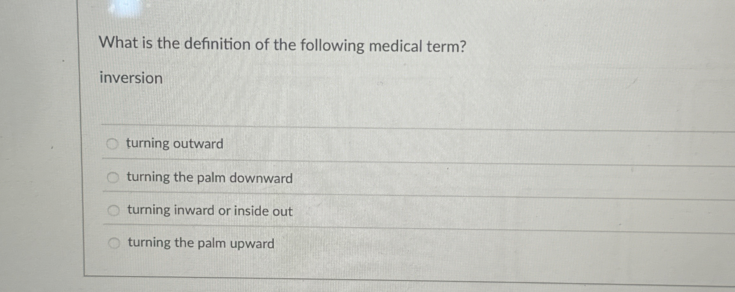 Solved What is the definition of the following medical