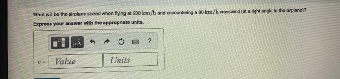 Solved What will be the airplane speed when flying at 200 | Chegg.com