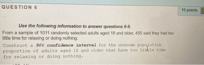 Solved QUESTION 6 10 points Use the following information to | Chegg.com