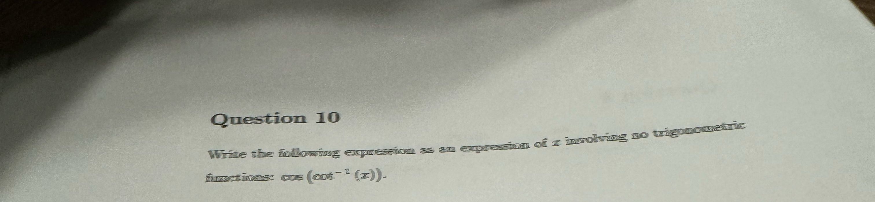 write-the-following-expression-as-an-expression-of-x-chegg