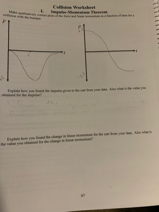 Solved Make qualitatively correct plots o collision with the | Chegg.com