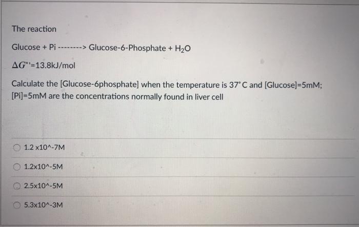 Solved Glucose 1 Phosphate Is Converted To