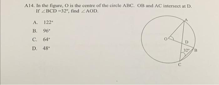 Solved ∠BCD=32∘ | Chegg.com