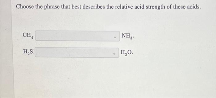 Solved Choose the phrase that best describes the relative | Chegg.com