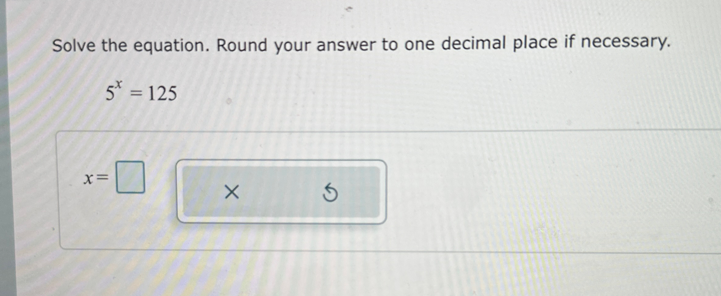 Solved Solve the equation. Round your answer to one decimal | Chegg.com