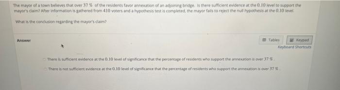 Solved The Mayor Of A Town Believes That Over 37 \& Of The | Chegg.com