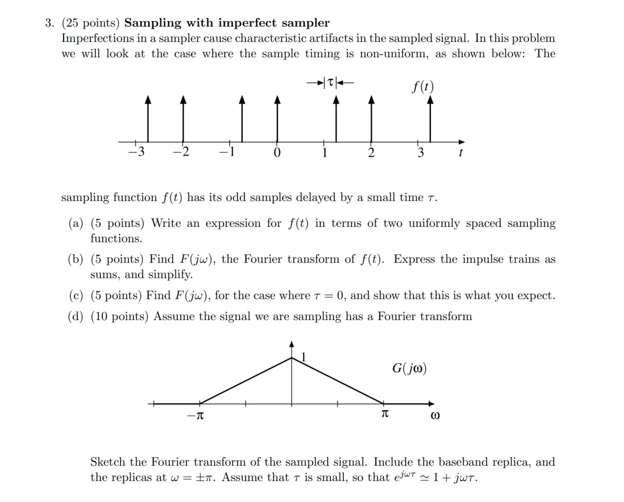Solved (25 ﻿points) ﻿Sampling with imperfect | Chegg.com
