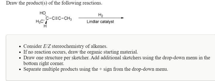Solved Draw the product(s) of the following reactions. | Chegg.com