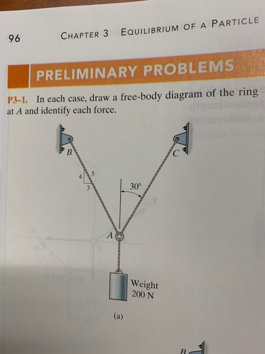 Solved 96 CHAPTER 3 EQUILIBRIUM OF A PARTICLE PRELIMINARY | Chegg.com