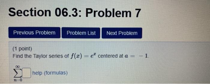 Solved Section 06.3: Problem 6 Previous Problem Problem List | Chegg.com