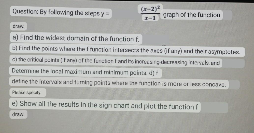 Solved Could you please solve this question as soon as | Chegg.com