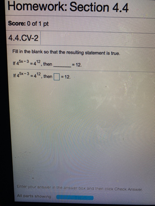 Solved Homework: Section 4.4 Score: 0 Of 1 Pt 4.4.CV-2 Fill | Chegg.com