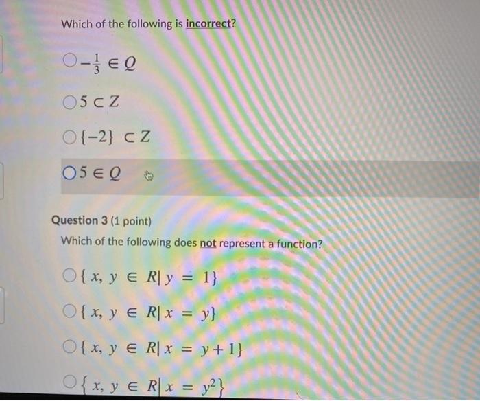 Solved 1. Which of the following is incorrect? (a) the