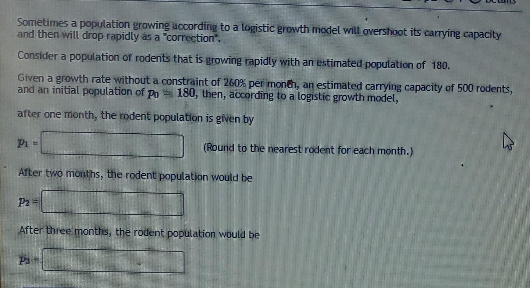 Solved The initial population count in a bacteria culture | Chegg.com