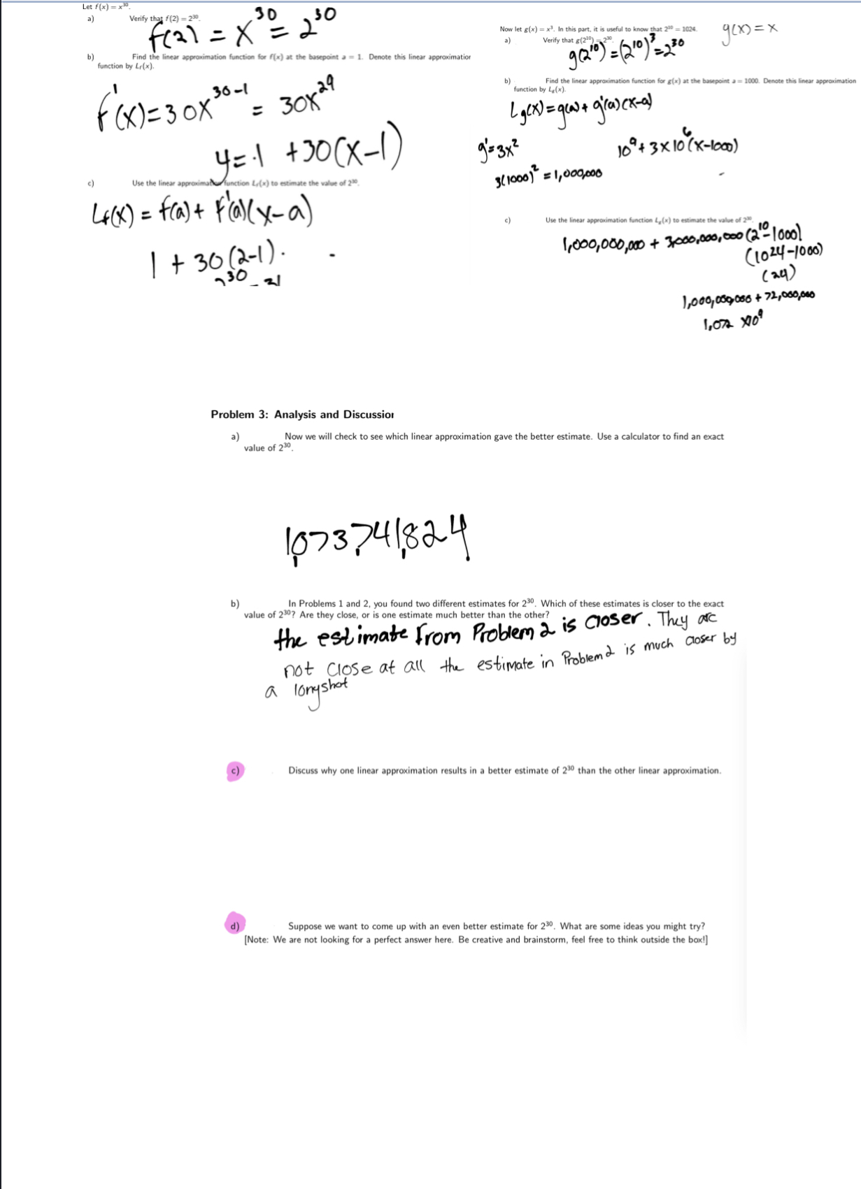 Solved Problem 3: Analysis and Discussioıa) ﻿Now we will | Chegg.com