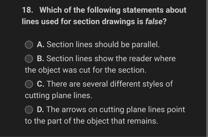 Solved 18. Which of the following statements about lines | Chegg.com