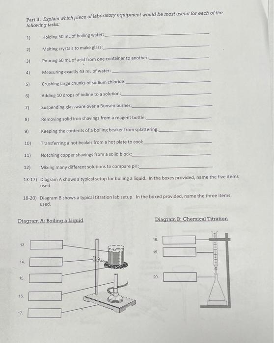 Laboratory Equipment Names And Functions