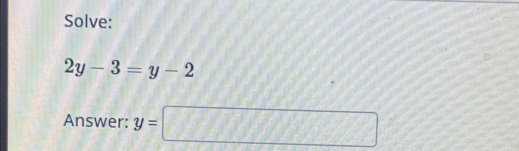 answer to y 3x 2