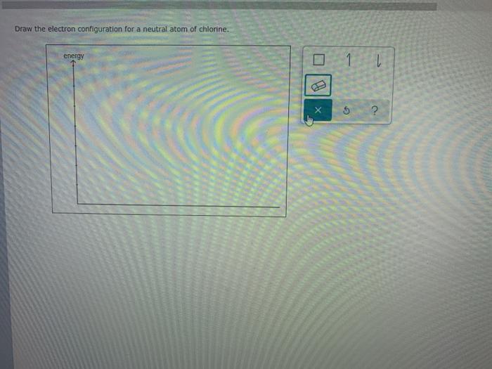 Solved Draw the electron configuration for a neutral atom of