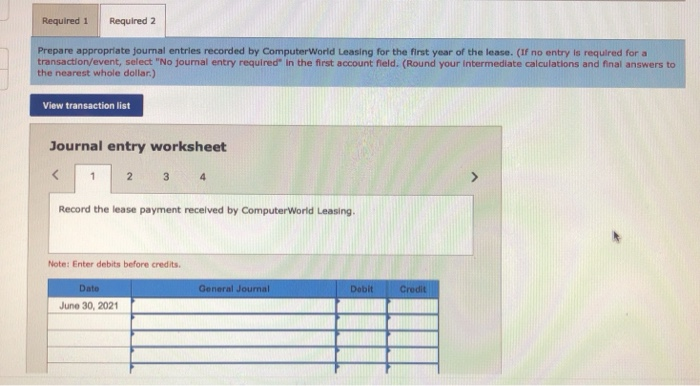 Solved Exercise 15 17 Algo Lessee And Lessor Operating Chegg