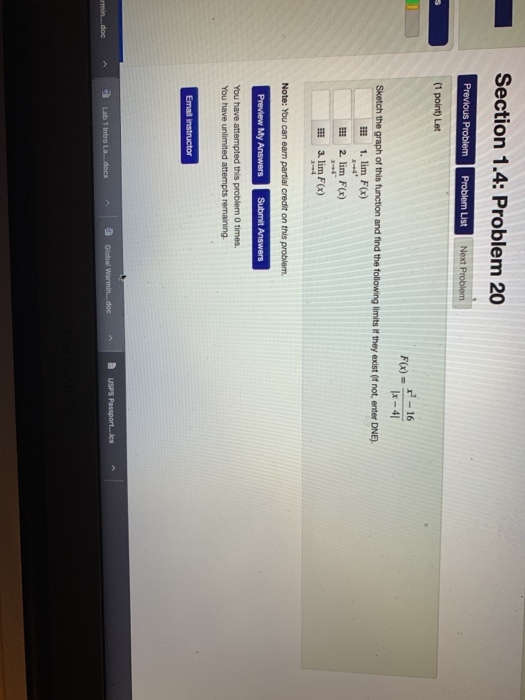 Solved Section 1.4: Problem 20 Previous Problem Problem List | Chegg.com