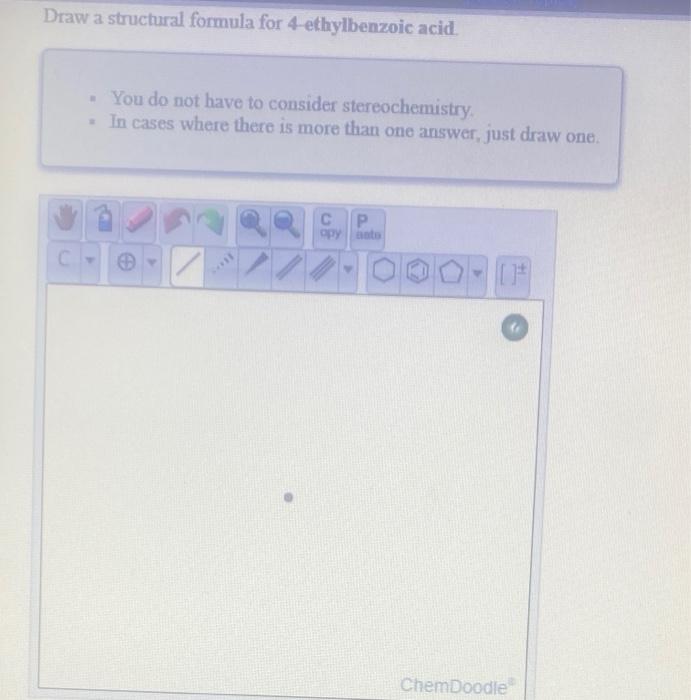 Solved Draw a structural formula for sodium 4chlorobenzoate