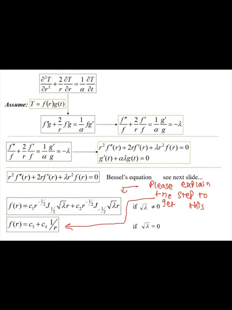 Solved Unsteady State Heat Transfer To A Sphere A Sphere Chegg Com