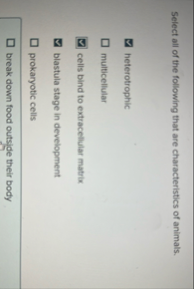 Solved Select all of the following that are characteristics | Chegg.com