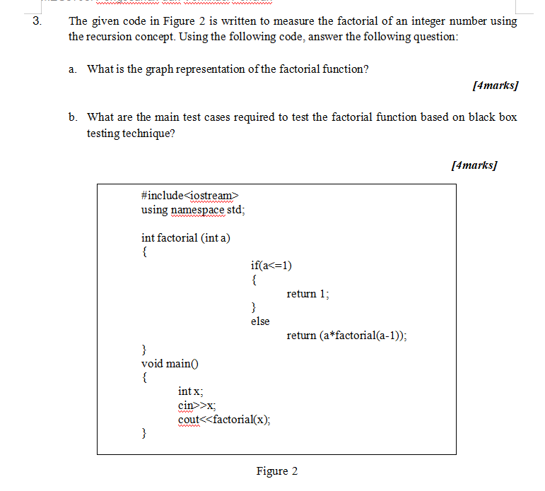 Solved 3. The given code in Figure 2 is written to measure | Chegg.com