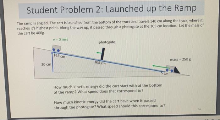 Solved Ramp Launch: Observe how high the cart gets launched | Chegg.com