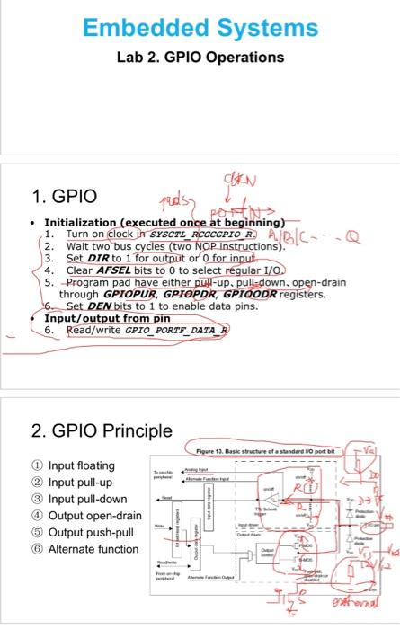 Embedded System Lab Homework, I Will Give Thumbs Up | Chegg.com