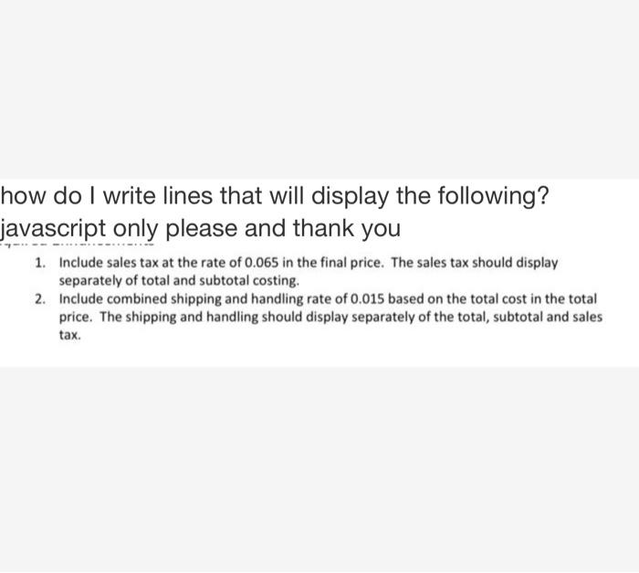 Solved how do i write lines that will display the following chegg