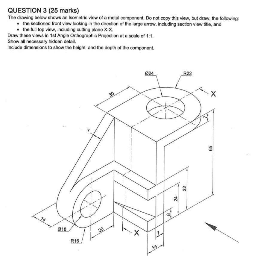 Solved QUESTION 3 (25 ﻿marks)The drawing below shows an | Chegg.com