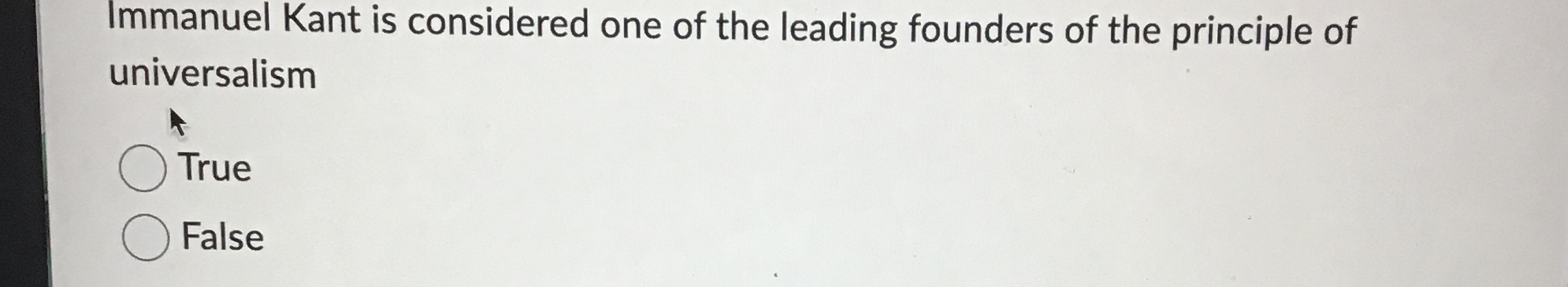 Solved Immanuel Kant is considered one of the leading | Chegg.com