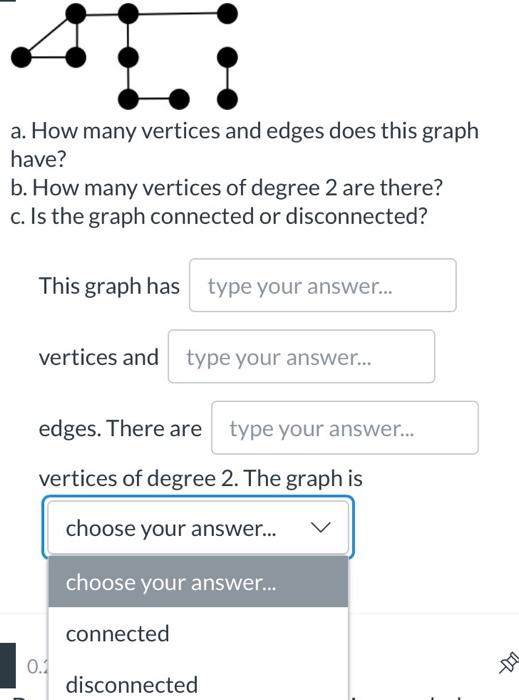 Solved a. How many vertices and edges does this graph have? | Chegg.com