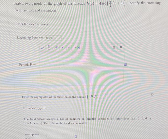 Solved Sketch two periods of the graph of the function | Chegg.com