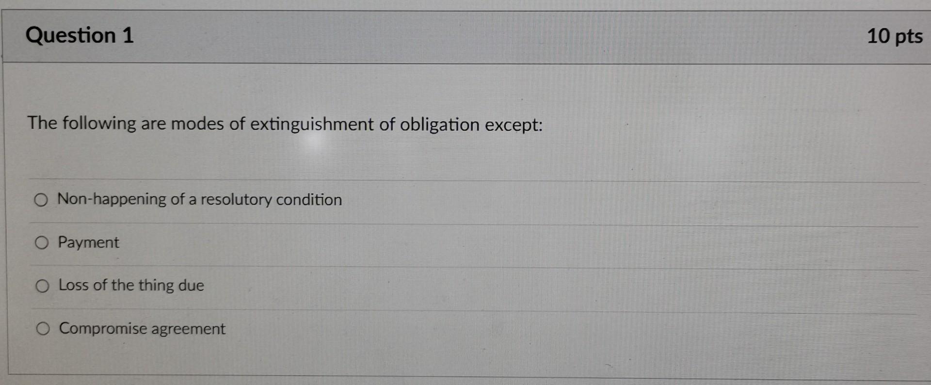 Solved Question 1 10 pts The following are modes of | Chegg.com
