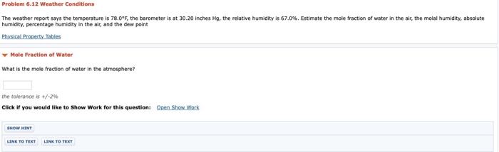 Solved Problem 6.12 Weather Conditions The weather report | Chegg.com